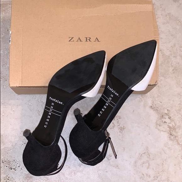 ZARA | black with white heels - Picture 4 of 5
